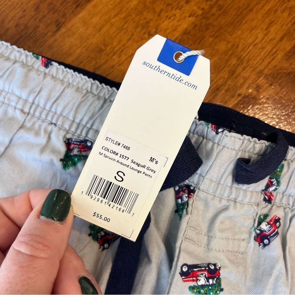 NWT Southern Tide men’s pajama pants Christmas tree truck size small - Picture 2 of 8
